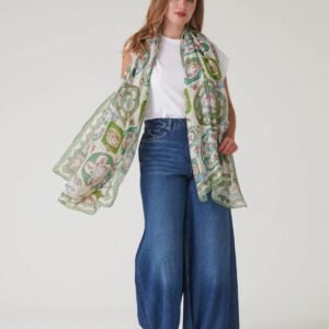 Afternoon Tea Green Scarf