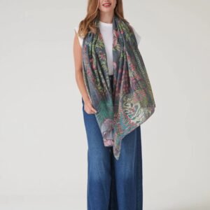 Boho Garden Grey Scarf