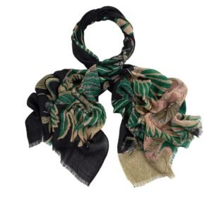 Crane Wool Scarf