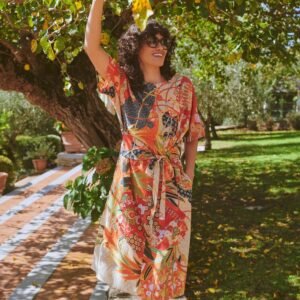 Fans Scarlet Obi Dress