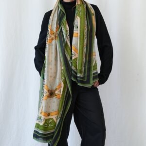 Fleur De Lys Gold Scarf