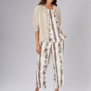 Printed 7/8 Trousers Pebble