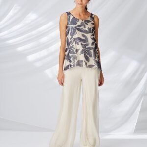Wide Leg Trousers Off White